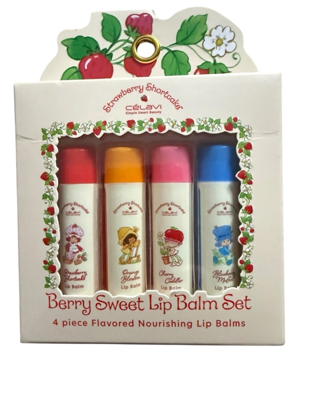 Strawberry Shortcake Berry Sweet Lip Balm Set - 4 Pack